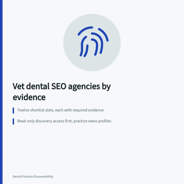 Scorecard for vetting dental SEO agencies on evidence and account ownership. Which dental SEO agencies survive an interview, not just a ranking page?