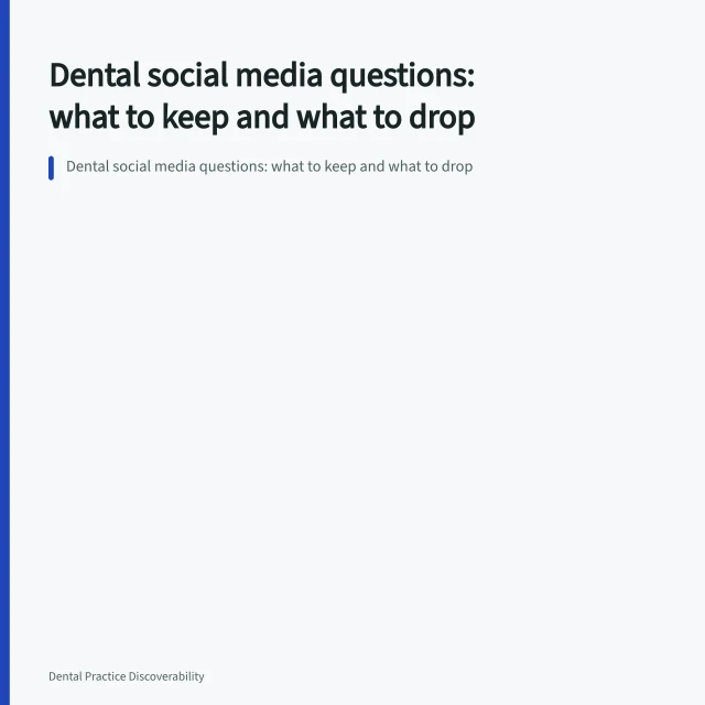 Dental social media questions: what to keep and what to drop. Dental social media questions: privacy, disclosures, access, and documentation