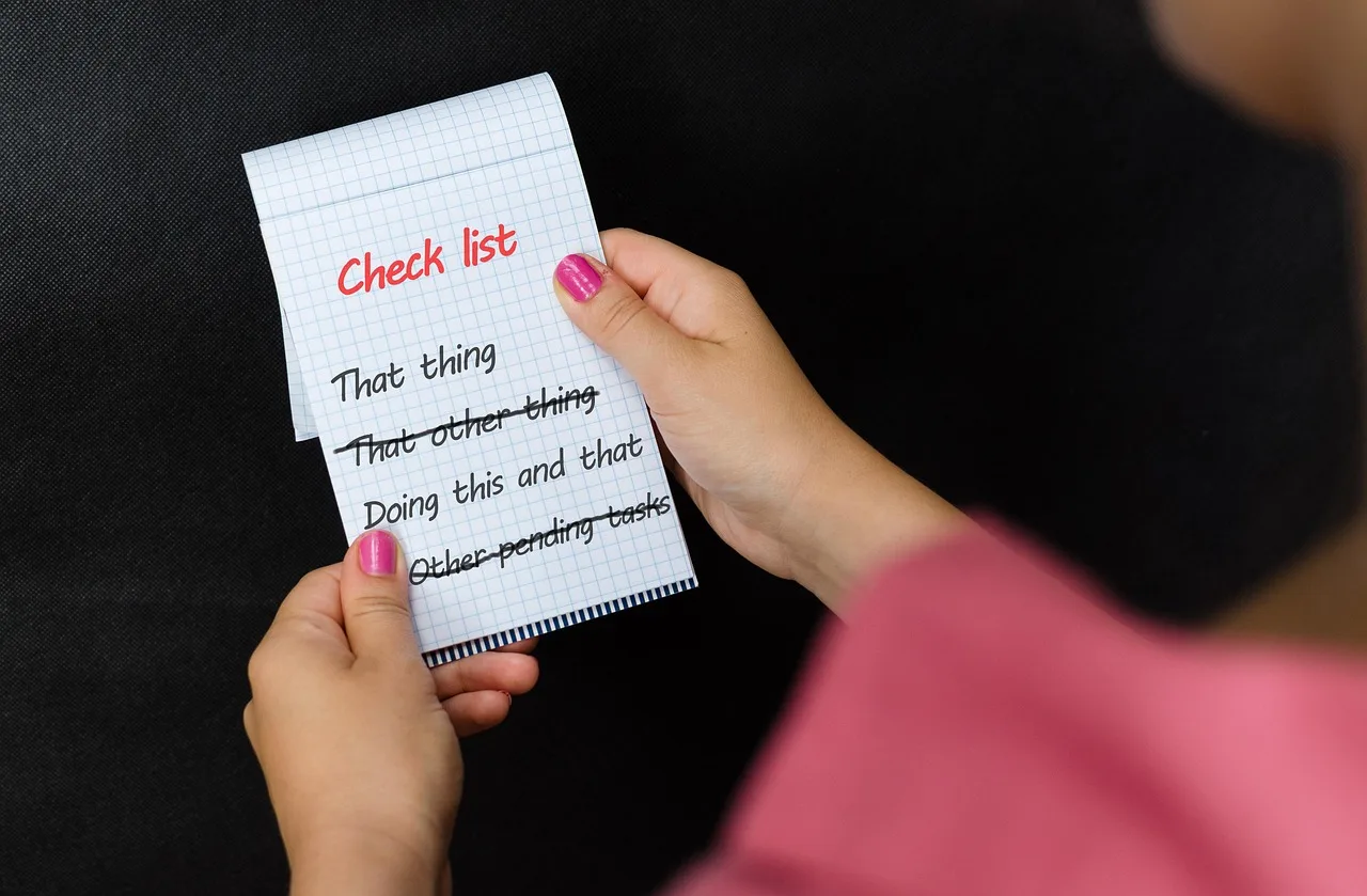 checklist, tasks, notepad, note, items, paper, priorities, organization, list, closeup, checklist, checklist, checklist, priorities, priorities, priorities, priorities, priorities. Dental website marketing checklist for pre-release review