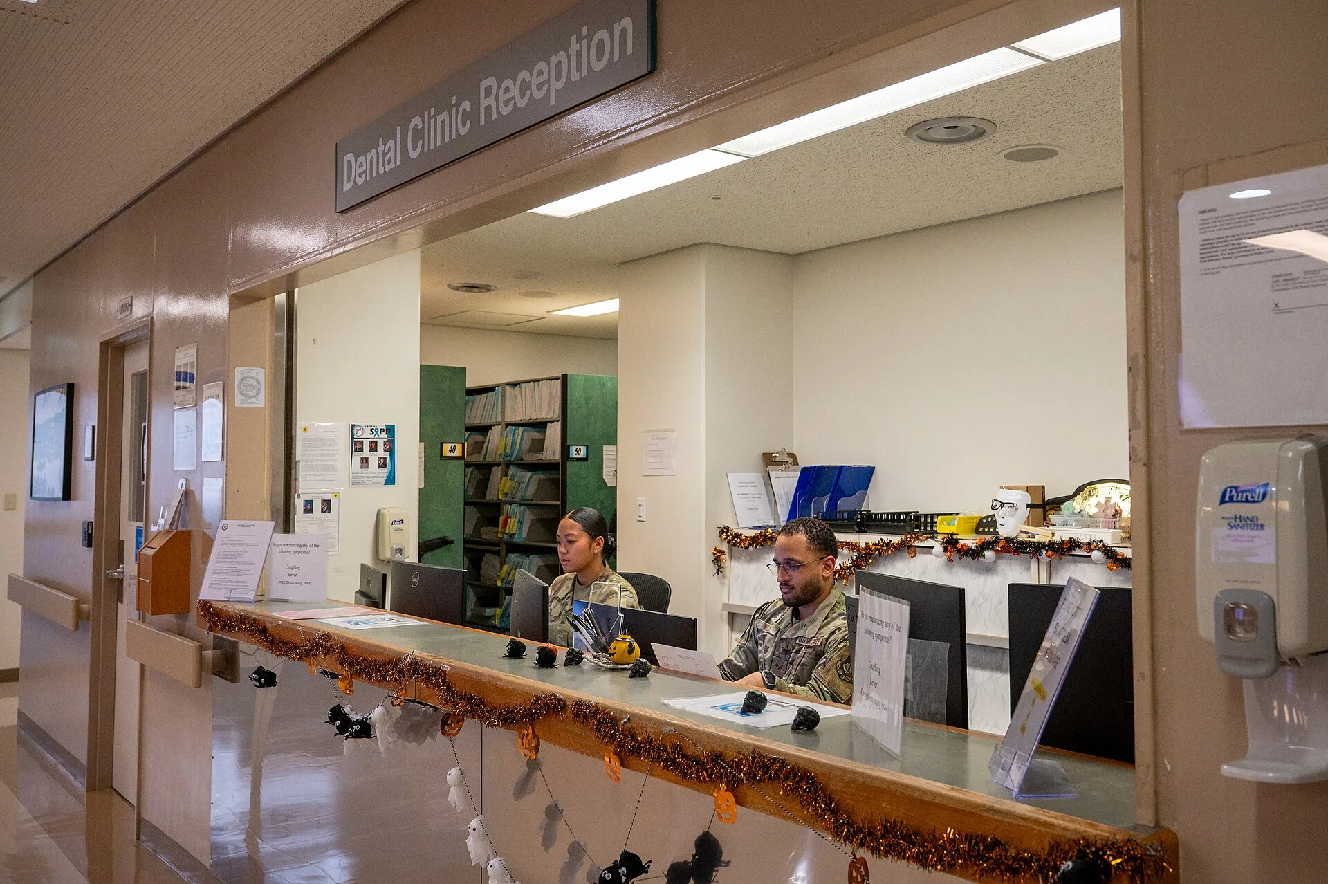 U.S. Air Force Airman 1st Class Rania Maca, left, 18th Dental Squadron dental technician, and U.S Air Force Senior Airman Waylon Wells, 18th DS dental technician, check in patients at the dental clinic reception desk at Kadena Air Base, Japan, Oct 27, 2025. The 18th DS maintains education requiremen. Northern Canada Dental Practice Discoverability Basics